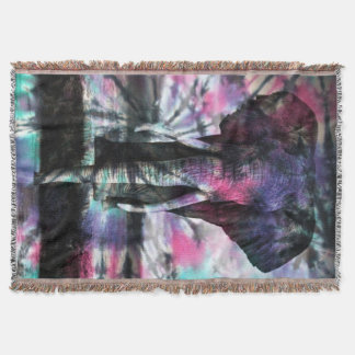 Stropdas-Dye Majesty Elephant Tapestry Deken