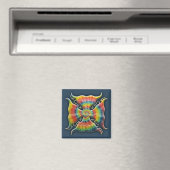 Stropdas-Dye Maltezer kruis Magneet (Insitu (Vaatwasser))