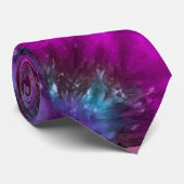 Stropdas-Dye Mannen Stropdas in Purples, Blauwen, (Opgerold)