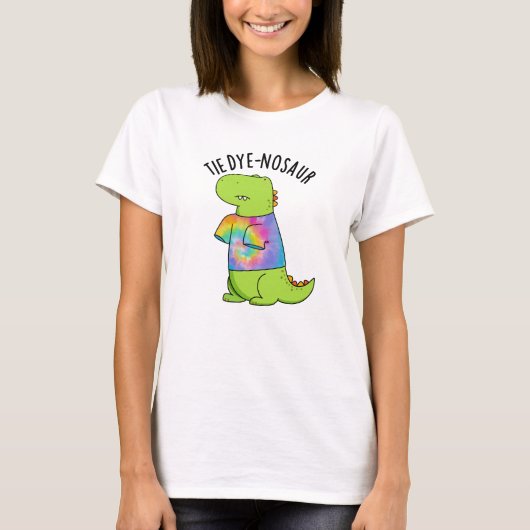Stropdas-dye-nosaur Funny Dinosaur Pun T-shirt (Voorkant)