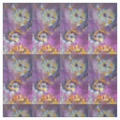Stropdas-Dye Paars en Pansies #1 stof (Swatch)