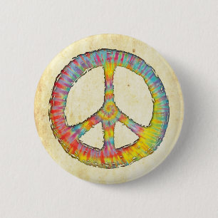 Stropdas-Dye Peace 713 Ronde Button 5,7 Cm