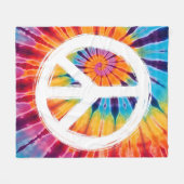 Stropdas-Dye Peace Fleece Deken (Voorkant (Horizontaal))