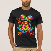 Stropdas-Dye Peace Frog Vredesteken Hippie T-shirt (Voorkant)