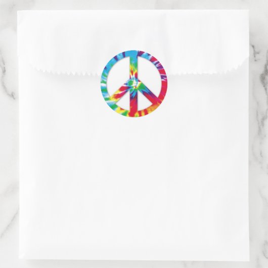Stropdas-Dye Peace Stickers (Tas)