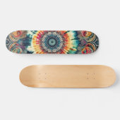 Stropdas-Dye Psychedelic Circles Skateboard (Horizontaal)