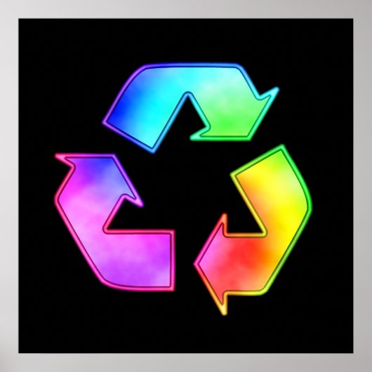 Stropdas-Dye Recycling Symbol Poster (Voorkant)