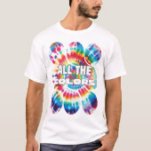 Stropdas-Dye Retro Funky Kleuren T-shirt (Voorkant)