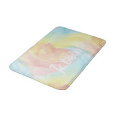 Stropdas-Dye Retro Pastel Painterly Waterverf in L Badmat (Gekanteld)