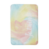 Stropdas-Dye Retro Pastel Painterly Waterverf in L Badmat (Voorkant Verticaal)