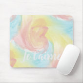 Stropdas-Dye Retro Pastel Painterly Waterverf in L Muismat (Met muis)