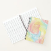 Stropdas-Dye Retro Pastel Painterly Waterverf in L Notitieboek (Binnen)