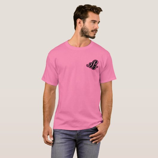 Stropdas-Dye Roze (unisex) t-shirt (Voorkant volledig)