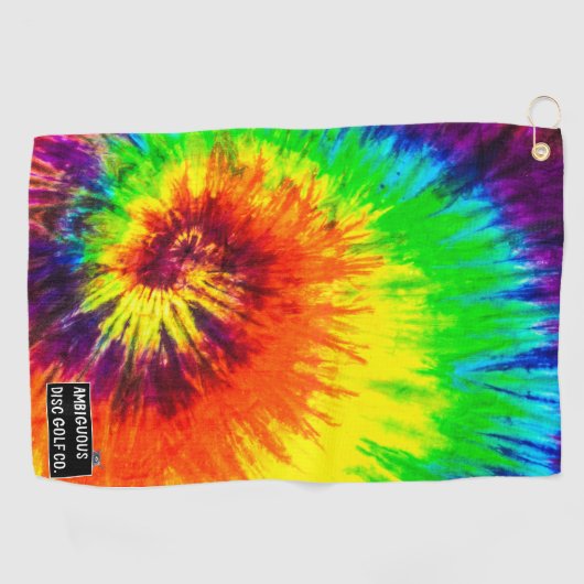 Stropdas-Dye-schijf Golf-schijfhanddoek Golfhanddoek (Horizontaal)