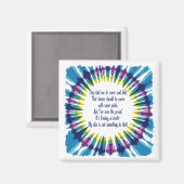 Stropdas-Dye Skin Pride T-shirt Magneet (Voorkant / Achterkant)