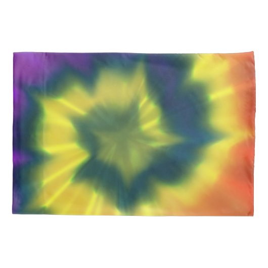 Stropdas-Dye Spiral - Pillowcase Kussensloop (Achterkant)