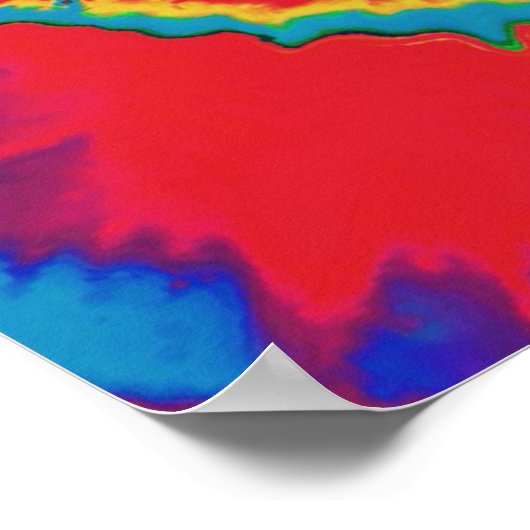 Stropdas-Dye Spiral Poster (Hoek)