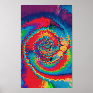 Stropdas-Dye Spiral Poster