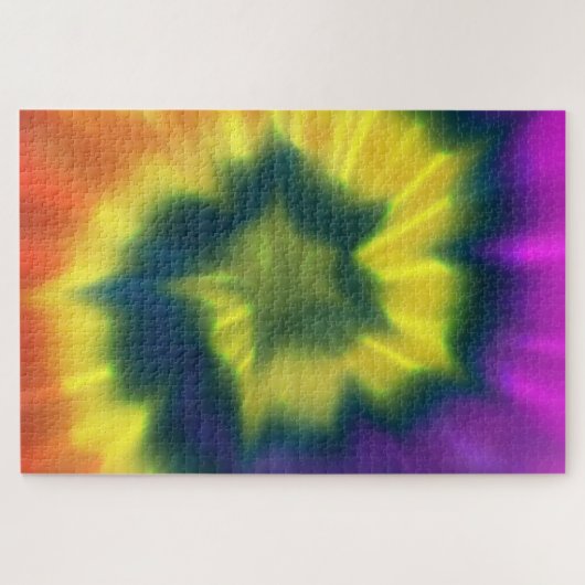 Stropdas-Dye Spiral - Puzzle Legpuzzel (Horizontaal)