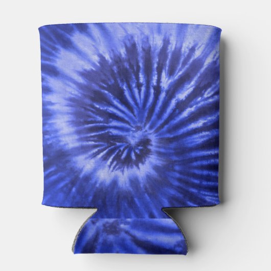 Stropdas-Dye Spiral Swirl - Blauw Blikjeskoeler (Achterkant)