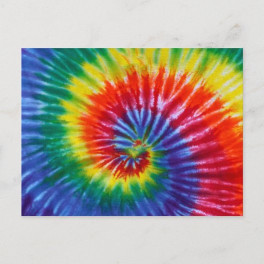 Stropdas-Dye Spiral Swirl - Regenboog Briefkaart (Voorkant)