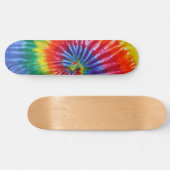 Stropdas-Dye Spiral Swirl - Regenboog Persoonlijk Skateboard (Horizontaal)
