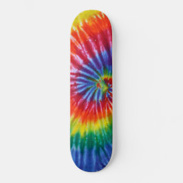 Stropdas-Dye Spiral Swirl - Regenboog Persoonlijk Skateboard