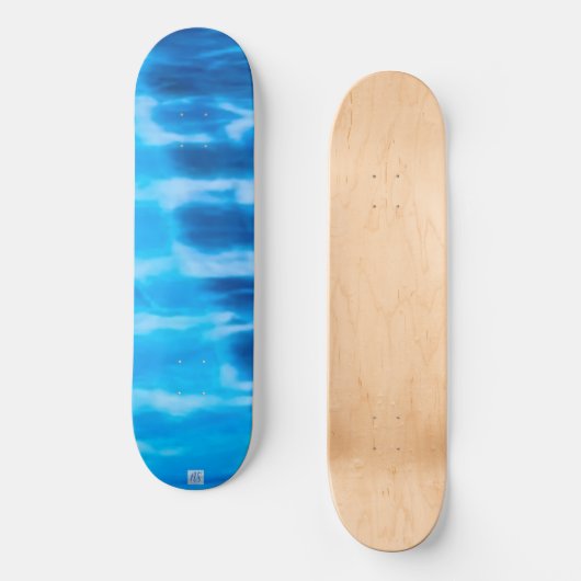 Stropdas-dye strand zonsondergang blauw skateboard (Voorkant)