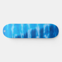 Stropdas-dye strand zonsondergang blauw skateboard