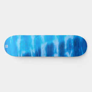Stropdas-dye strand zonsondergang blauw skateboard