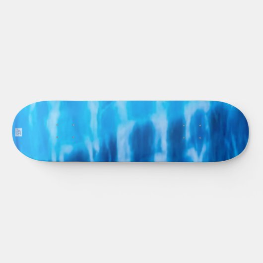 Stropdas-dye strand zonsondergang blauw skateboard (Horizontaal)
