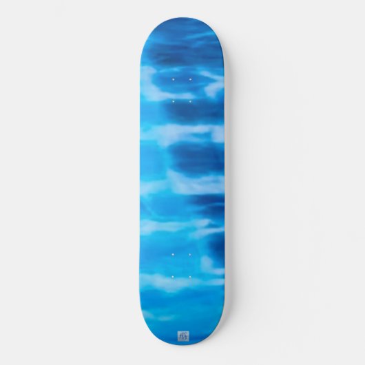 Stropdas-dye strand zonsondergang blauw skateboard (Voorkant)