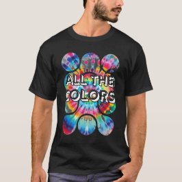 Stropdas-Dye Twist van Kleur Retro Stijl T-shirt