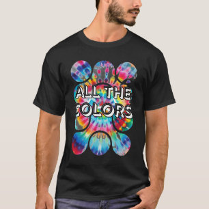 Stropdas-Dye Twist van Kleur Retro Stijl T-shirt