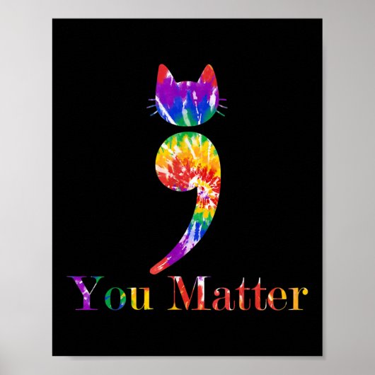 Stropdas-dye u zelfmoordpreventie bewustzijn poster (Voorkant)