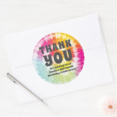 Stropdas-Dye Verjaardag Classic Ronde Sticker (Envelop)