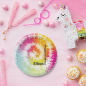 Stropdas-Dye Verjaardag Party Paper Borden Papieren Bordje (Feest)