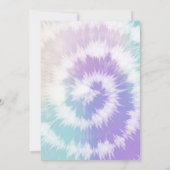 Stropdas-Dye Verjaardagsfeest Meisje Rainbow Sleep Kaart (Achterkant)