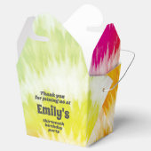 Stropdas-dye verjaardagsfeestje bedankdoosjes (Geopend)