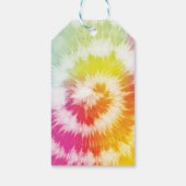 Stropdas-dye verjaardagsgunst tag cadeaulabel (Achterkant)