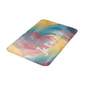 Stropdas-Dye Vette kleuren Painterly Waterverf in  Badmat (Gekanteld)