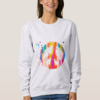 Stropdas-Dye-vredesteken Hippie Bohemian Festival 