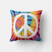 Stropdas-Dye Vredesteken Kussen (Achterkant)