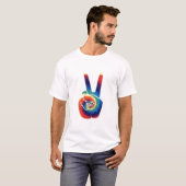 Stropdas-Dye-vredesteken T-shirt (Voorkant volledig)