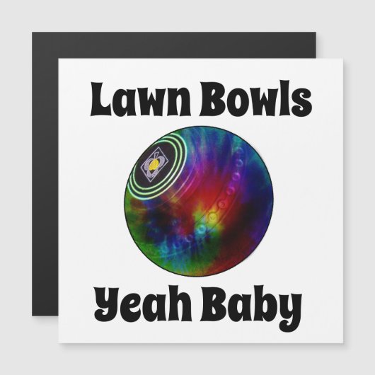Stropdas Dyed Lawn Bowl, Magnetische Kaart (Voorkant / Achterkant)