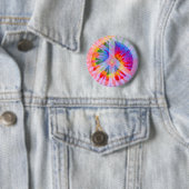 Stropdas Dyed Peace Sign-Button Ronde Button 5,7 Cm (In situ)