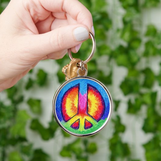 Stropdas~Dyed Peace Sleutelhanger (Hand)