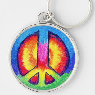 Stropdas~Dyed Peace Sleutelhanger