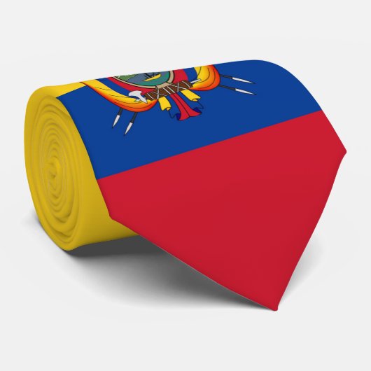 Stropdas Ecuador-vlag aanpassen (Opgerold)