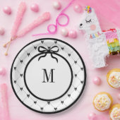 Stropdas een boog 9" Monogrammed Bord (Feest)